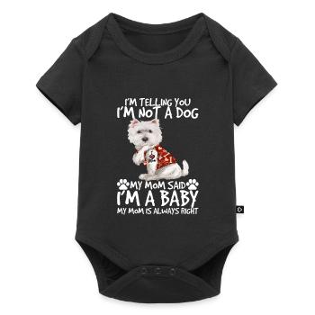 I'm Not A Dog I'm A Baby Funny Maltese - Baby Premium short-sleeve bodysuit - black - Front