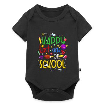 Happy Last Day of School Class of 2021 - Body à manches courtes Premium Bébé - noir - Devant