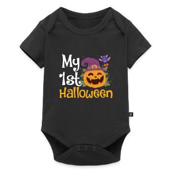 My 1st Halloween Baby Bodysuit Funny - Baby Premium short-sleeve bodysuit - black - Front