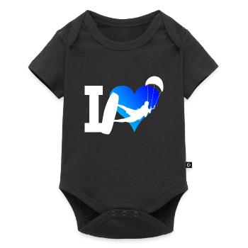 Kiting Men Kitesurf Kitesurfer Kitesurfing - Baby Premium short-sleeve bodysuit - black - Front