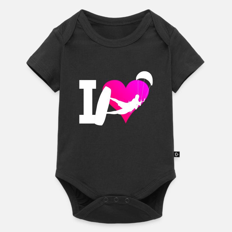 Kitesurf Kitesurfer Kitesurf Hommes Kitesurf - Body à manches courtes Premium Bébé - noir