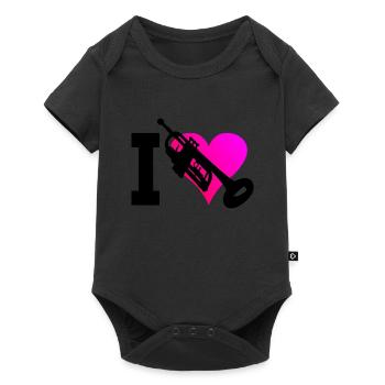 TrumpetEr Trumpets Player Trumpet Player - Baby Premium short-sleeve bodysuit - black - Front