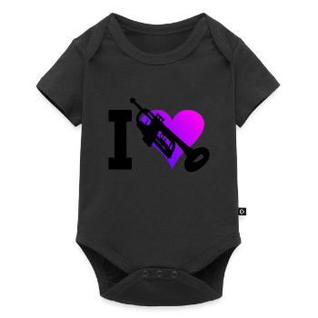 Trumpet Playing Trumpet Player Men's TrumpetSp - Baby Premium short-sleeve bodysuit - black - Front
