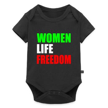 Women life freedom - Body à manches courtes Premium Bébé - noir - Devant