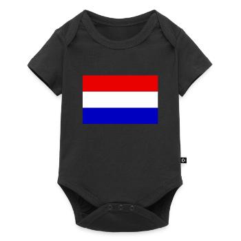 Drapeau hollandais - Body à manches courtes Premium Bébé - noir - Devant