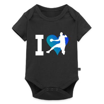 Handball players Handball players Handball games - Baby Premium short-sleeve bodysuit - black - Front