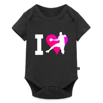 Handball Hommes Jeux de Handball Femmes Handball - Body à manches courtes Premium Bébé - noir - Devant