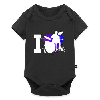 Percussionist Drums Drummer - Baby Premium short-sleeve bodysuit - black - Front