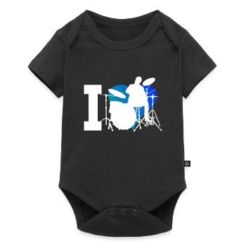 Drummer Drum Kit Percussionist Ladies Drumspi - Baby Premium short-sleeve bodysuit - black - Front