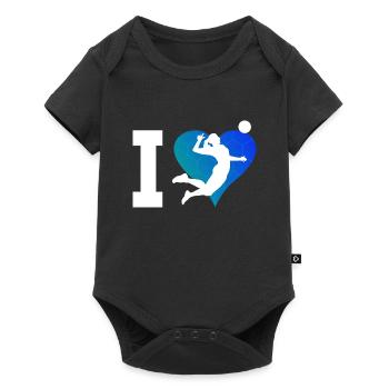 Volleyball masculin Volleyball féminin Spi - Body à manches courtes Premium Bébé - noir - Devant