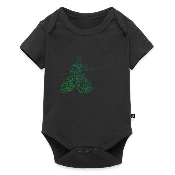 Martial Arts Women Aikidoka Aikido Martial Arts - Baby Premium short-sleeve bodysuit - black - Front