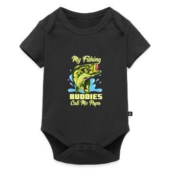My Fishing Buddies Call Me Papa - Baby Premium short-sleeve bodysuit - black - Front