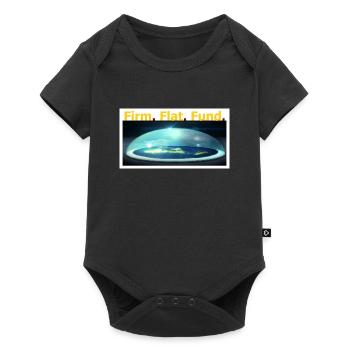 Firm.Flat.Fund. - Baby Premium Kurzarmbody - Schwarz - Vorne