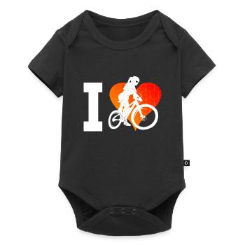 MTB Cyclists Cycling Cycling Women Men - Baby Premium short-sleeve bodysuit - black - Front