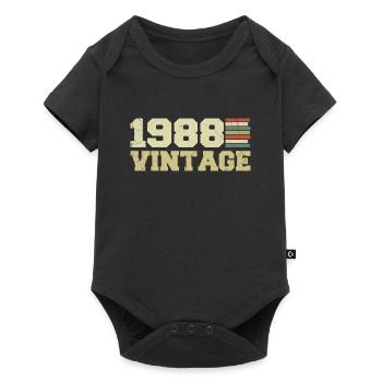 Cadeau 1988 Cadeau Anniversaire 1988 Vintage 1988 - Body à manches courtes Premium Bébé - noir - Devant