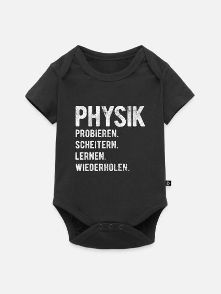 Physik Physiker Nerd - Baby Premium Kurzarmbody - Schwarz