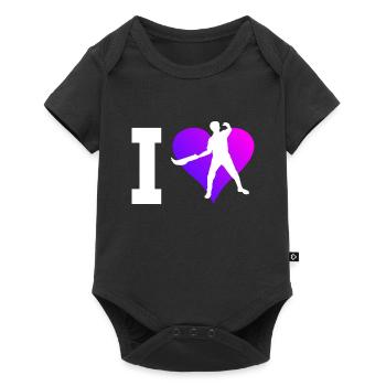 Pelota Jai Alai Basque Pelota Pelota vasca - Baby Premium Kurzarmbody - Schwarz - Vorne