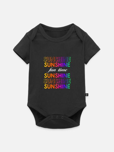 Sunshine - Baby Premium Kurzarmbody - Schwarz