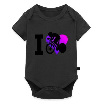 Road Cycling Women's Road Bike Road Bike Road Cycling - Baby Premium short-sleeve bodysuit - black - Front