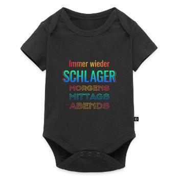 Schlager encore et encore - Body à manches courtes Premium Bébé - noir - Devant