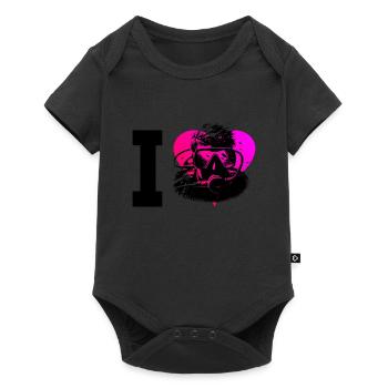 Diver Taucher Scuba Tauchen Diving Free Dive - Baby Premium short-sleeve bodysuit - black - Front