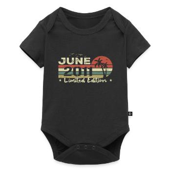 June 13th Anniversary Vintage Born 2011 Vibe - Baby Premium short-sleeve bodysuit - black - Front