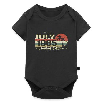 July 59th Anniversary Vintage Born 1965 Vibe - Baby Premium short-sleeve bodysuit - black - Front