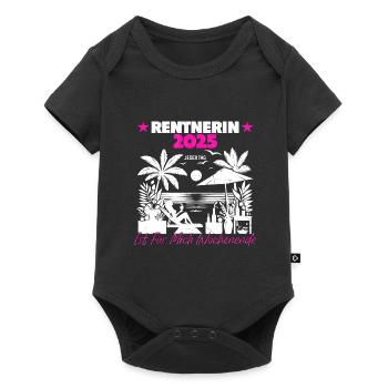 Rente Ruhestand Rentner Geschenk - Baby Premium Kurzarmbody - Schwarz - Vorne