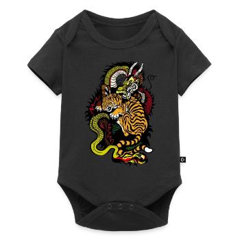 Dragon Serpent Tigre - Body à manches courtes Premium Bébé - noir - Devant