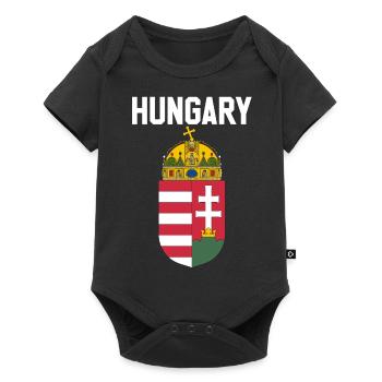 HUNGARY SHIRT - Baby Premium Kurzarmbody - Schwarz - Vorne