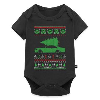 Christmas Ugly Sweater - Baby Premium Kurzarmbody - Schwarz - Vorne