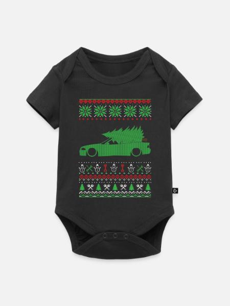 Christmas Ugly Sweater - Baby Premium Kurzarmbody - Schwarz