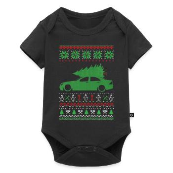 Christmas Ugly Sweater - Baby Premium Kurzarmbody - Schwarz - Vorne