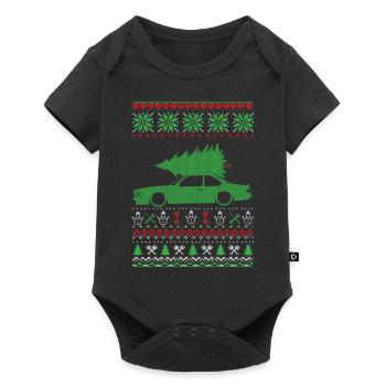 Christmas Ugly Sweater - Baby Premium Kurzarmbody - Schwarz - Vorne