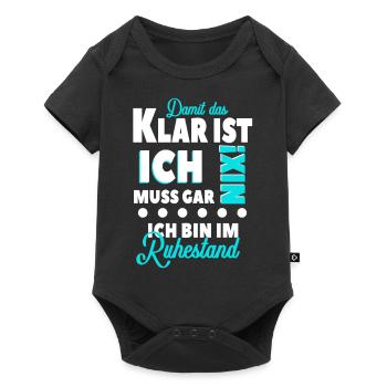 Retirement saying pension - Baby Premium short-sleeve bodysuit - black - Front