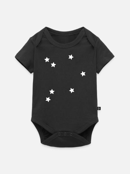 Sternbild Waage - Baby Premium Kurzarmbody - Schwarz