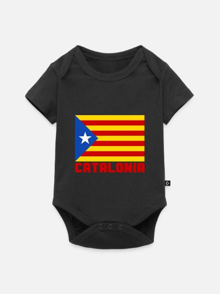 Katalonien - Baby Premium Kurzarmbody - Schwarz