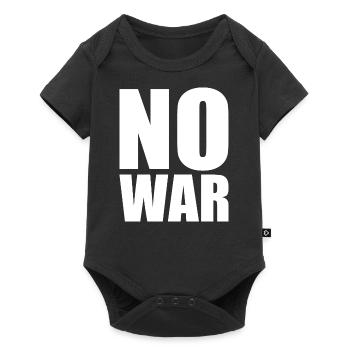 No war - Baby Premium short-sleeve bodysuit - black - Front