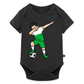 Dabbing Football Player Boys Wales Football - Baby Premium short-sleeve bodysuit - black - Front