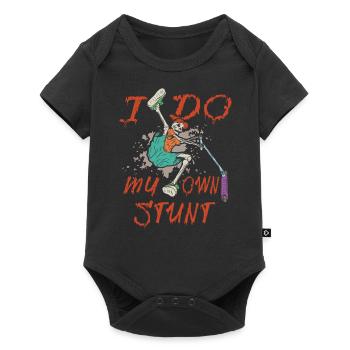 Stunt Scooter I do my own stunt - Baby Premium Kurzarmbody - Schwarz - Vorne