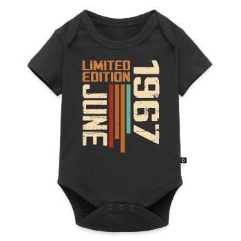 June 1967 Birthday Gift June 1967 Retro 1967 - Baby Premium short-sleeve bodysuit - black - Front