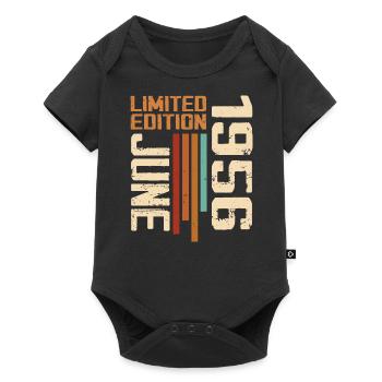 June 1956 Birthday Gift June 1956 Retro 1956 - Baby Premium short-sleeve bodysuit - black - Front