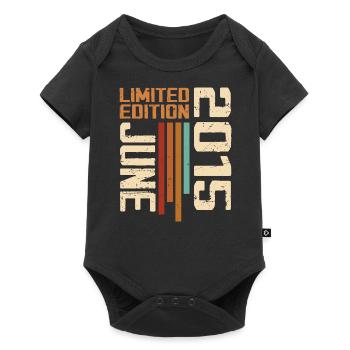 Juin 2015 Cadeau anniversaire Juin 2015 Rétro 2015 - Body à manches courtes Premium Bébé - noir - Devant