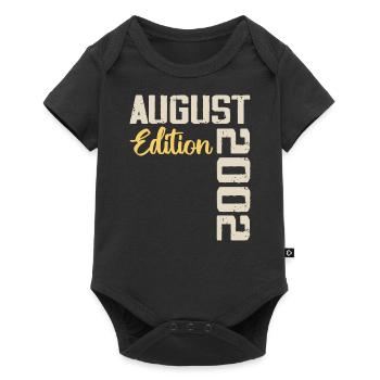 Jubiläum August 2002 - Limitierte Auflage August 2002 - Baby Premium Kurzarmbody - Schwarz - Vorne