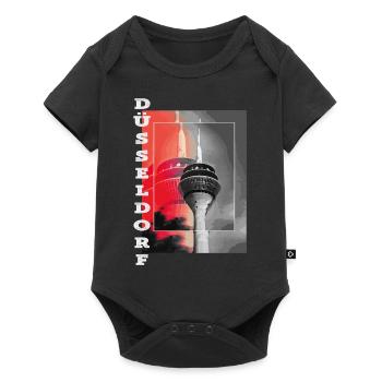 Dusseldorf Skyline TV Tower Germany City - Baby Premium short-sleeve bodysuit - black - Front