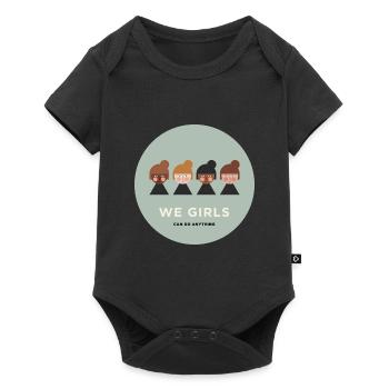 NOUS LES FILLES POUVONS TOUT FAIRE - Body à manches courtes Premium Bébé - noir - Devant