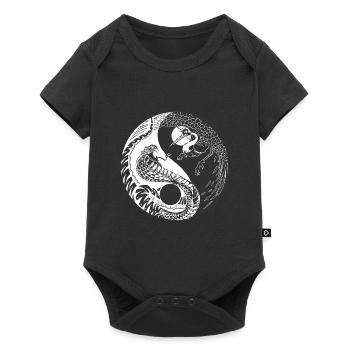 Yin Yang Japan Buddha Zen Meditation Gift - Baby Premium short-sleeve bodysuit - black - Front