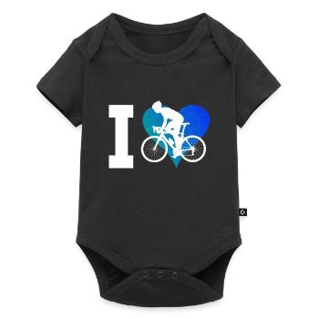 Vélo de route Vélo de route Vélo de route Cyclisme sur route féminin - Body à manches courtes Premium Bébé - noir - Devant