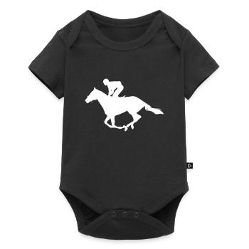 Equestrian Horse Riding Hunting Show Jumping - Baby Premium short-sleeve bodysuit - black - Front