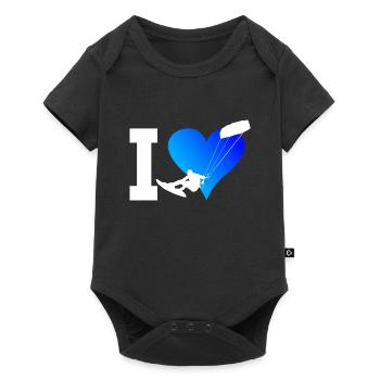 Kitesurf Femmes Kitesurfer Kite Hommes Kitesurfer Kitesurfer - Body à manches courtes Premium Bébé - noir - Devant